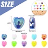 200Pcs 2 Colors ABS Plastic Beads KY-FS0001-42A-4