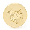 Golden Tone Round Wax Seal Brass Stamp Heads LS-AJEW-Z034-01G-03-2