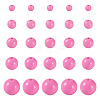 100Pcs 5 Styles Opaque Acrylic Beads MACR-TADJ0001-12F-1