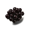 Grape Brass Acrylic Pendants OACR-R006-05G-02-3