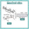 16 Sets Alloy Handmade Label Tags FIND-PH0060-38P-2