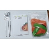 Cartoon Dinosaur Shape Needle Felting Starter Kit DOLL-PW0005-061A-2