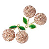 2Pcs Alloy Cherry Charms FIND-TA0009-30A-1