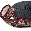 50 Yards Nylon Flower Jacquard Ribbon PW-WG2F0FA-01-1