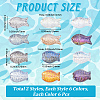 72Pcs 12 Styles Electroplate Glass Beads EGLA-PA0001-24-2