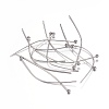 Tarnish Resistant 304 Stainless Steel Ball Head Pins LS-STAS-O105-04-0.6x40mm-1