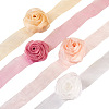 4Pcs 4Colors Cloth Rose Ribbon Chokers FIND-TA0002-27-3