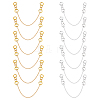 20Pcs 2 Colors Iron Clothing Curb Chains HJEW-NB00296-1