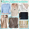 40Pcs 4-Hole Resin Button Lapel Pin Backs BUTT-NB0002-13A-5