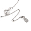 925 Sterling Silver with Shell Necklaces STER-Z009-14P-3