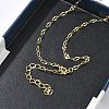 3MM Brass Textured Dapped Chain Necklaces for Women KK-CBA4FD4-01G-2