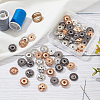  30Pcs 3 Colors Alloy & Brass Snap Buttons FIND-NB0003-64-4