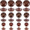 CHGCRAFT 100Pcs 1-Hole Plastic Buttons BUTT-CA0001-05B-1