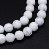 Round Natural Howlite Bead Strands X1-G-F222-14-6mm-2