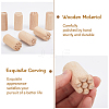 CHGCRAFT 12pcs 12 styles Round Wooden Traditional Chinese Moon Cake Molds AJEW-CA0004-24-9