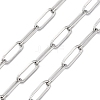 304 Stainless Steel Paperclip Chains CHS-M009-06P-02-1