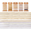 5 Sets 5 Styles Polyester Printed Satin Ribbon & Grosgrain Ribbons Sets OCOR-TA0001-40-1
