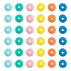 4 Colors Handmade Polymer Clay Beads Strands CLAY-FS0001-06-2
