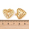 Brass Micro Pave Clear Cubic Locket Pendants KK-Z140-29G-3