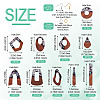 DIY Two Tone Dangle Earring Making Kit DIY-TA0009-01B-3