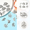 48Pcs 6 Styles Tibetan Style Alloy Pendants FIND-SC0019-41-3