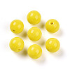 Opaque Solid Color Glass Beads GLAA-N007-10mm-A02-1