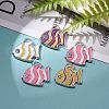 Alloy Enamel Pendants ENAM-P152-M-4
