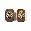 Natural Rosewood Undyed Beads WOOD-N013-012-2