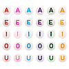 500Pcs 5 Styles Acrylic Beads MACR-TA0001-34-3