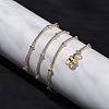 Rack Plating Brass Satellite Chain Necklaces for Women NJEW-A035-01G-2