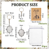 30Pcs Alloy Split Key Rings FIND-PH0061-62-2