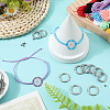 DIY Woven Web/Net Bracelets Making Findings Kit DIY-SC0027-95-4