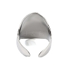 304 Stainless Steel Open Cuff Rings RJEW-C095-05P-3