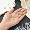 6Pcs 2 Styles Rack Plating Brass Spring Gate Clasps KK-CJ0002-61-4