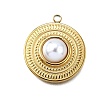Plastic Pearl Pendants LS-STAS-Q360-03D-G-1