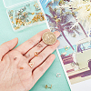 40Pcs 4 Style 201 Stainless Steel Stud Earring Findings with Hole EJEW-DC0001-21-3