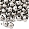 Tarnish Resistant 304 Stainless Steel Hollow Round Seamed Beads STAS-R032-8mm-4