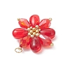 Glass Beaded Pendants PALLOY-MZ01186-03-4