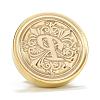 Brass Retro Initials Wax Sealing Stamp AJEW-F045-D16-4