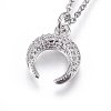 304 Stainless Steel Pendant Necklaces NJEW-L146-07P-1