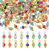 Electroplate Glass Pendants GLAA-HS0001-06-1