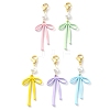 Bowknot Alloy Pendant Decorations HJEW-JM02210-1