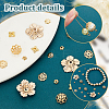 390Pcs Alloy & Iron & Brass Bead Caps DIY-PH00021-69-4
