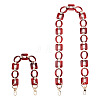 2Pcs Oval & Square Acrylic Bag Handle FIND-GN0001-14B-1
