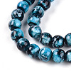 Baking Paint Glass Beads Strands DGLA-N003-8mm-A08-3