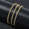2.7MM Brass Cable Chain Necklaces for Women KK-CBA2293-10G-2