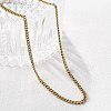 Ion Plating(IP) 304 Stainless Steel Necklace STAS-J023-03G-3