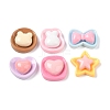 Opaque Resin Decoden Cabochons RESI-S396-08-1