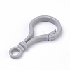 Opaque Solid Color Bulb Shaped Plastic Push Gate Snap Keychain Clasp Findings KY-R006-15-1