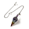 Natural Gemstone Dowsing Pendulum Big Pendants G-H285-02P-01-2